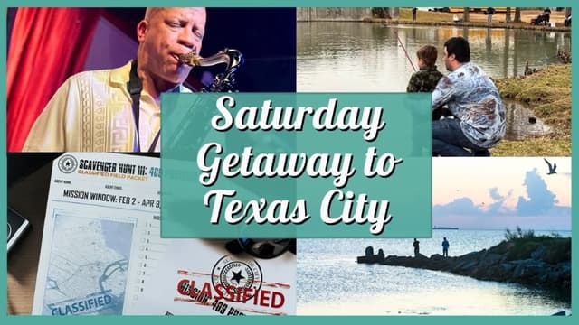 Tomorrow's Saturday getaway plan: Free fishing, a $500 scavenger hunt, and live jazz under the stars. Just a short drive down I-45, Texas City is the place to be on February 21. Check the link in our bio for the full itinerary.