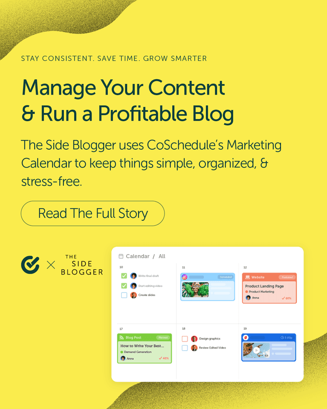 From side hustle to full-blown business ๐ป๐ฐ
Maliha from The Side Blogger uses CoSchedule's Marketing Calendar to manage her blog, courses, and content like a proโwithout missing a beat.
โจ Click the link in bio to see how she built a profitable blog with smart planning.