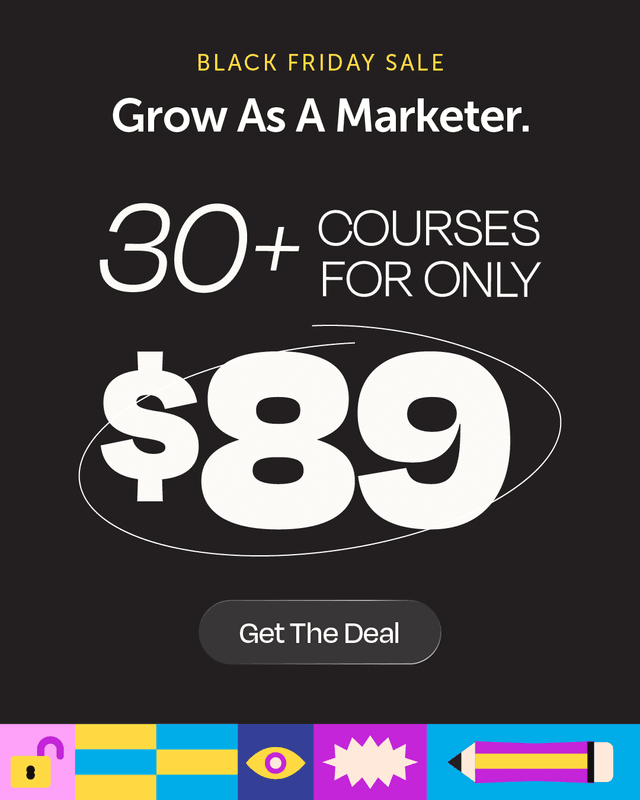 Ever feel like you're too busy marketing to actually level up your marketing skills?
We get it. That's why we built the Actionable Marketing Institute (AMI) โ practical, on-demand training designed to help you do your best work (and actually have time to do it).
For Black Friday, you can get access to 30+ AMI courses for just $89.
Strategy. Campaign planning. Content systems. Productivity. Real-world marketing skills you'll use every day.
One purchase. Unlimited learning.
Because the best marketers don't just keep up โ they keep learning.
Tap the link in bio to snag it before it's gone!