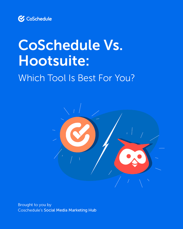 CoSchedule Vs Hootsuite: Which Tool Is Best In 2026?
If you're feeling strapped by price increases, we break down the two tools. Read our comparison at link in bio.