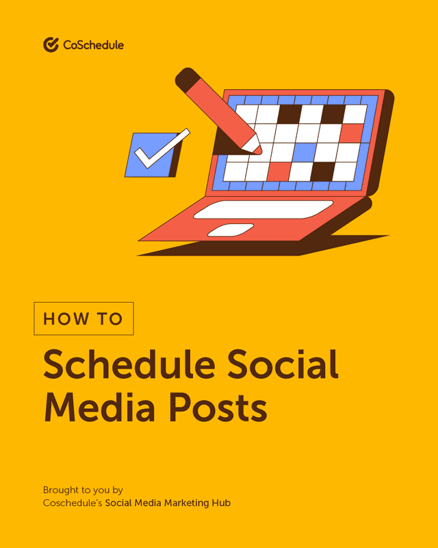 This is your sign to stop posting on the fly. ๐จ
CoSchedule took a look at the best practices for social media scheduling so you can spend your time doing what matters most.
Learn more in the link in our bio.