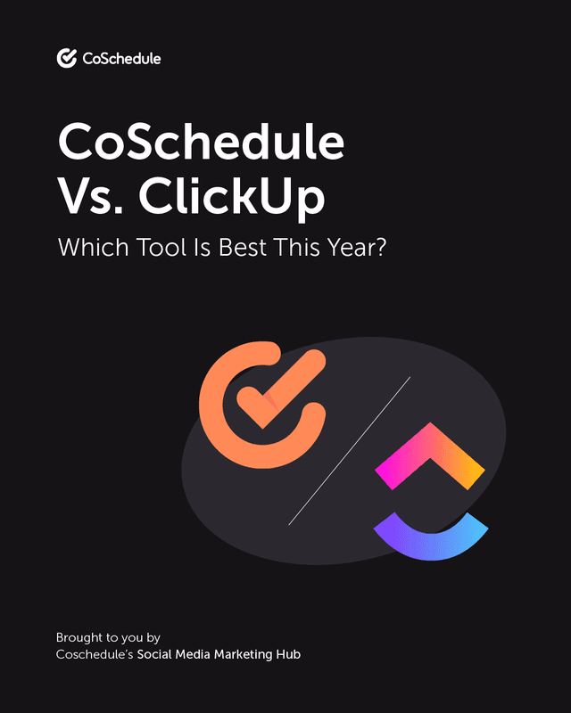 Looking for a ClickUp alternative built for marketers? ๐
See how CoSchedule compares to ClickUp for marketing calendars, project management, social media publishing, campaign planning, collaboration, and more.
๐ Read the comparison by clicking the link in our bio.